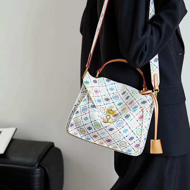 Boniu PVC Crossbody Handbag Women's Multicolor-3
