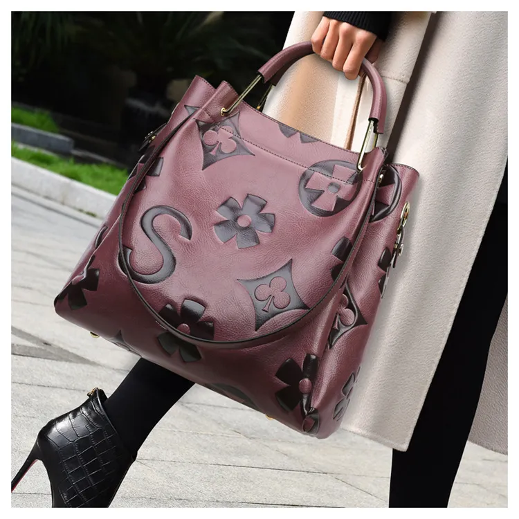 Boniu PU One Shoulder Handbag Women's Multicolor-5