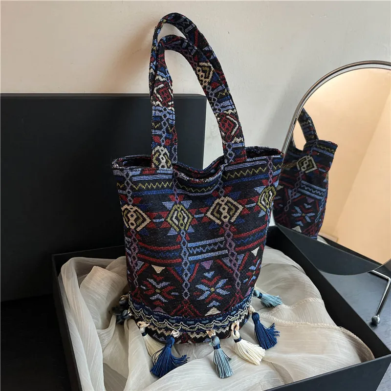 Boniu Canvas Bag, Handbag Regular Women's Multicolor-9