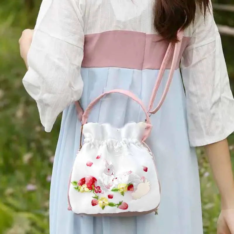 Boniu Silk Handbag, Crossbody Bag Medium Size Women's Multicolor-4