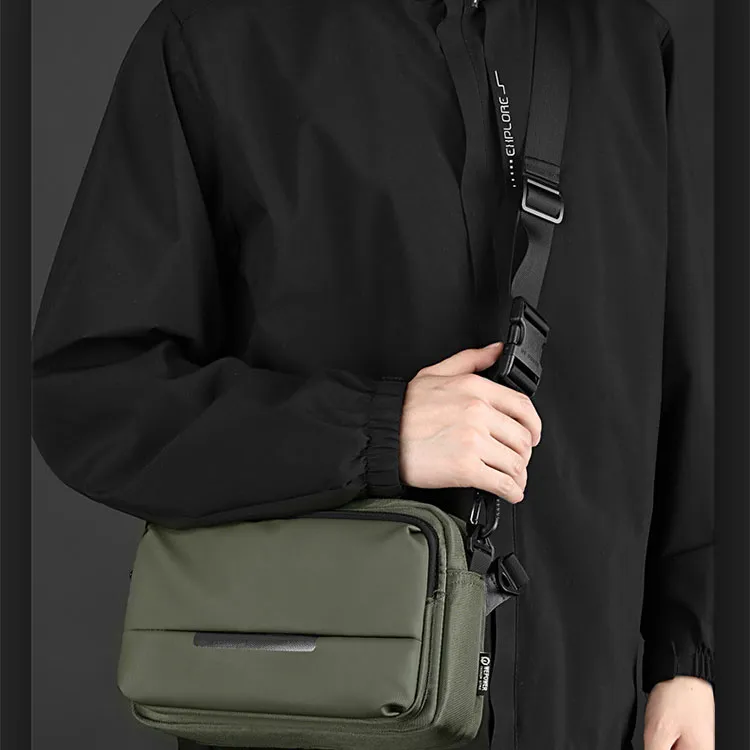 Boniu Nylon Fabric One Shoulder Handbag Men's Multicolor-6