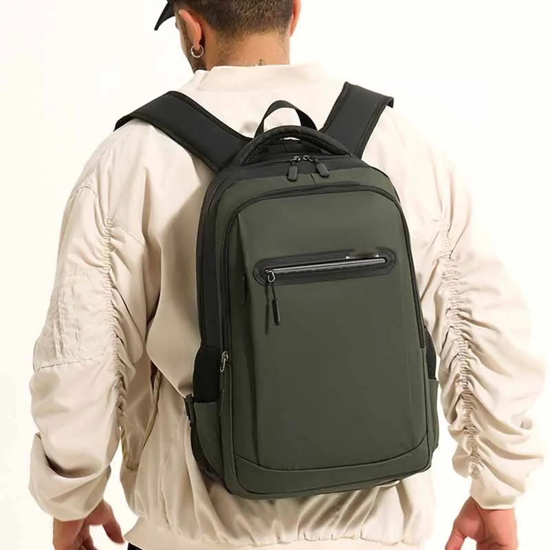 Boniu Membrana Dermalis Backpack Unisex Black/Gray/Dark Blue/Army Green-7