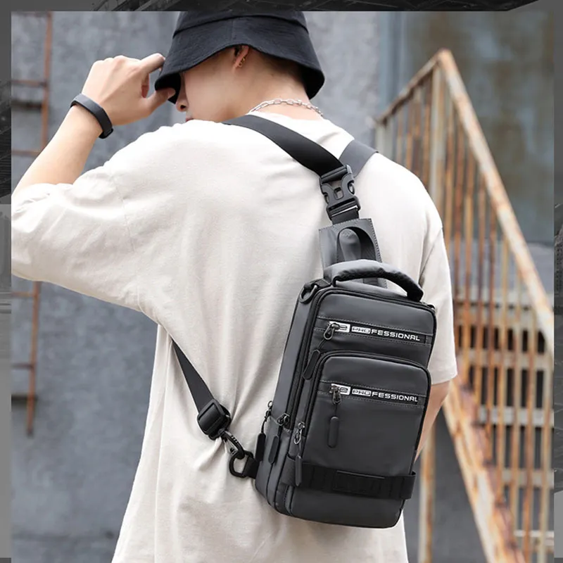 Boniu Nylon Sling Bag Regular Men's Multicolor-3