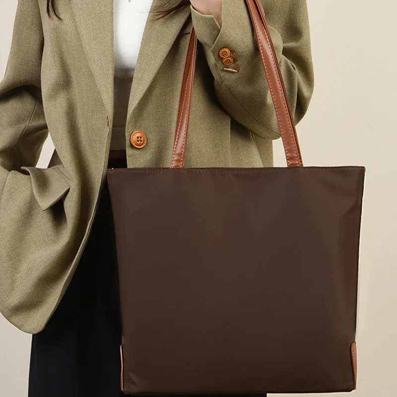 Boniu PU Tote Bag, Shoulder Bag Women's Black/Apricot/Coffee/Burgundy-5