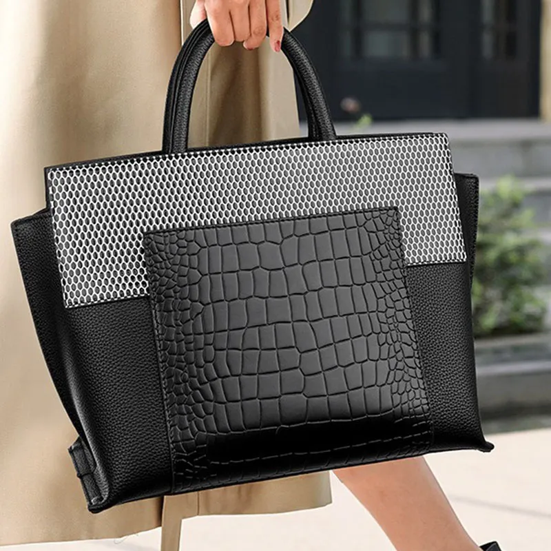 Boniu Pu Handbag Regular Women's Black-1