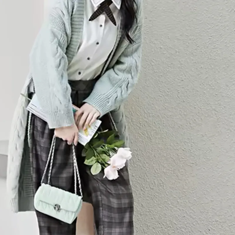 PULUWIRR PU Crossbody Bag Regular Women's White/Green/Black/Pink-1
