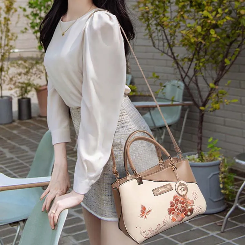 Boniu PU Tote Crossbody One Shoulder Handbag Women's Multicolor-5