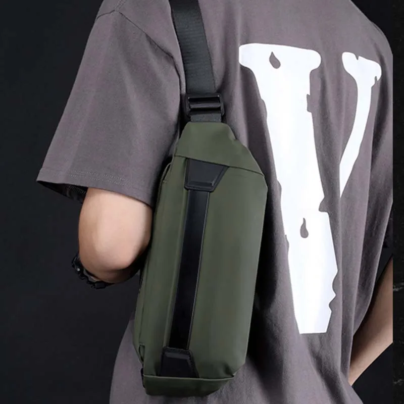 Boniu Nylon Fabric Sling Bag Men's Multicolor-5