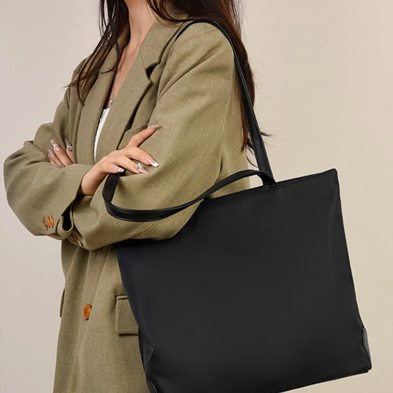 Boniu PU Tote Bag, Shoulder Bag Women's Black/Apricot/Coffee/Burgundy-1