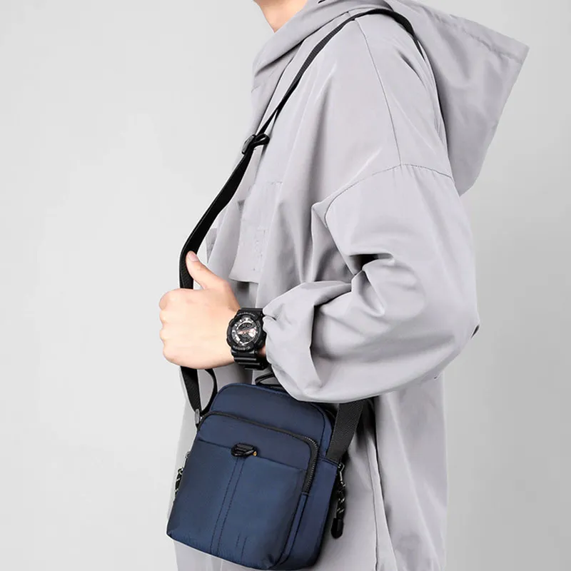 Boniu Nylon Fabric Crossbody Bag Regular Unisex Multicolor-5