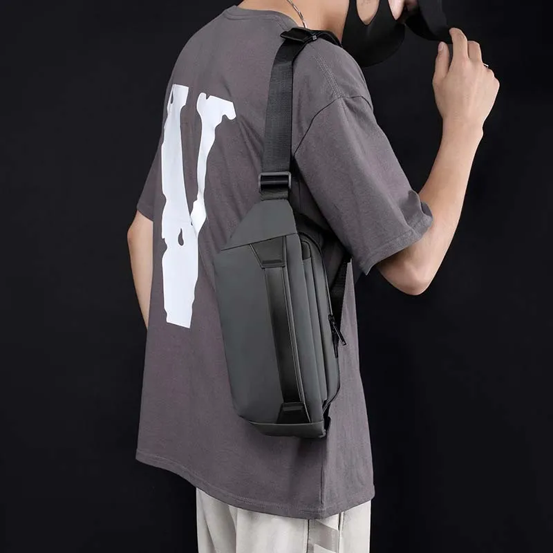 Boniu Nylon Fabric Sling Bag Men's Multicolor-3