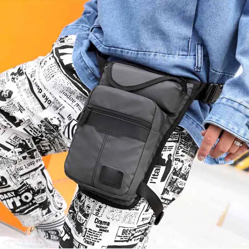 Boniu Nylon Crossbody Bag Unisex Dark Blue/Black/Gray-5