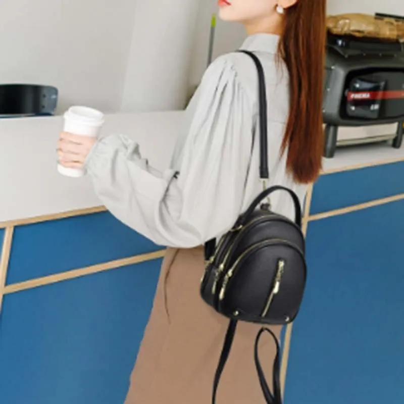 Boniu PU Backpack Regular Women's Multicolor-4