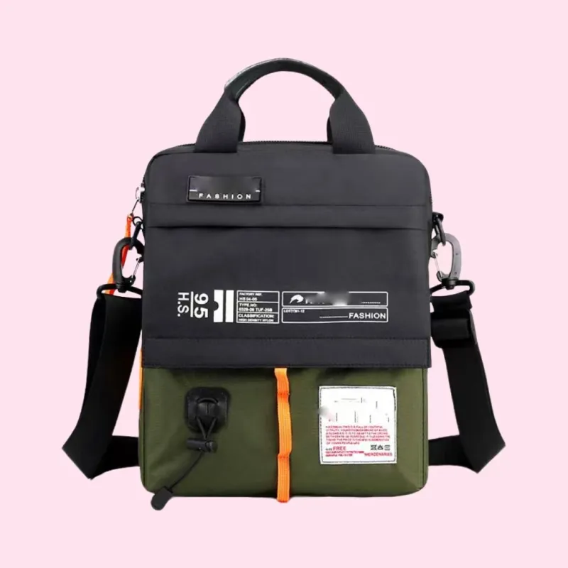 Boniu Nylon Shoulder Bag, Crossbody Bag, Handbag Men's Multicolor-11