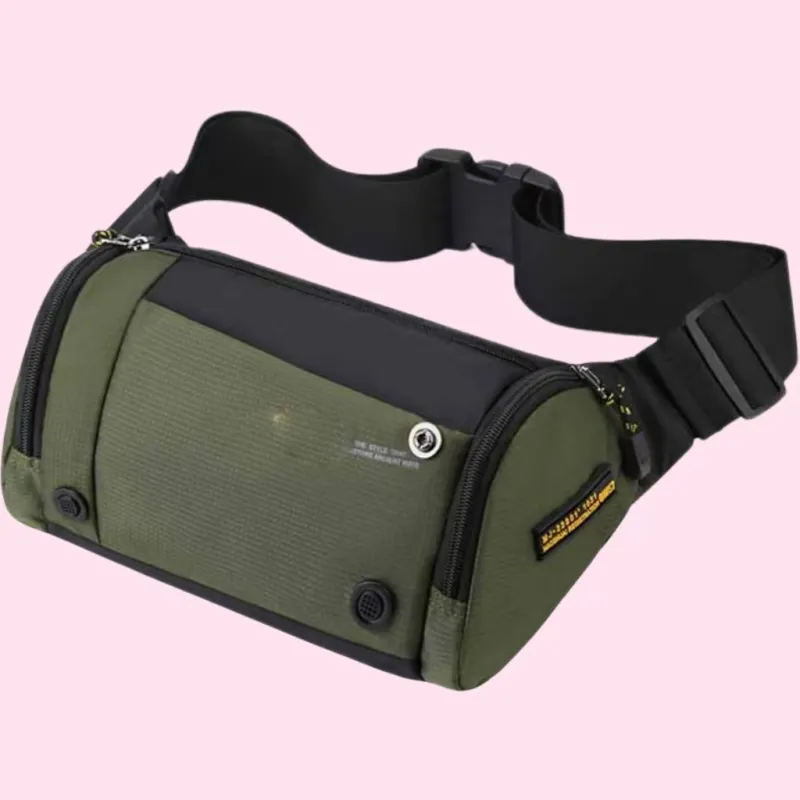Boniu Nylon Fabric Crossbody Bag Men's Black/Gray/Dark Blue/Army Green-7