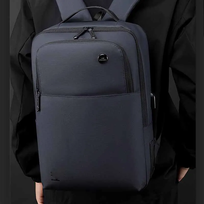 Boniu Water Repellent 900D Membrana Dermalis Backpack Men's Black/Gray/Dark Blue-5