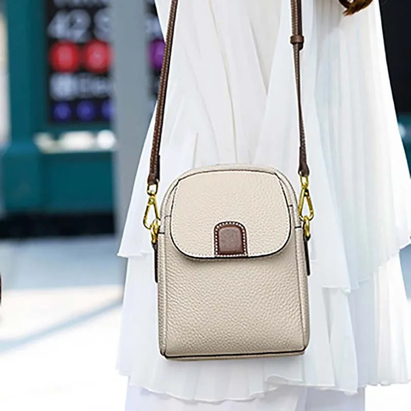 Boniu Cow Leather Crossbody Bags Women's Multicolor-5