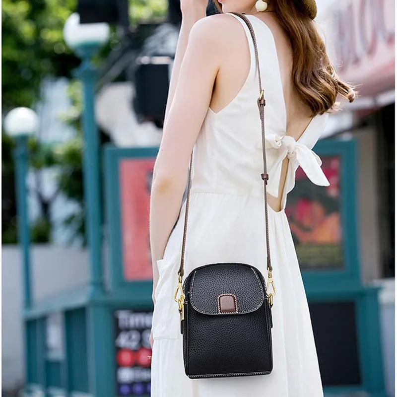 Boniu Cow Leather Crossbody Bags Women's Multicolor-3