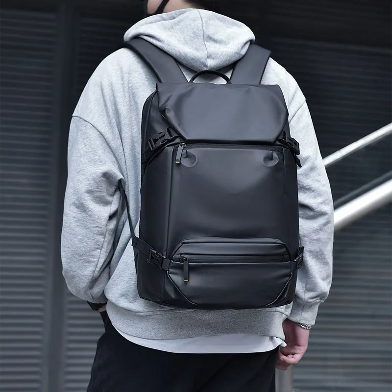 Boniu Abrasion Resistant Fabric Backpack Regular Men's Multicolor-1