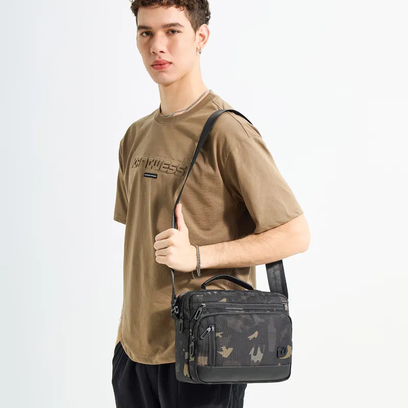 Boniu Water Repellent Composite Film Shoulder Bag Unisex Multicolor-9