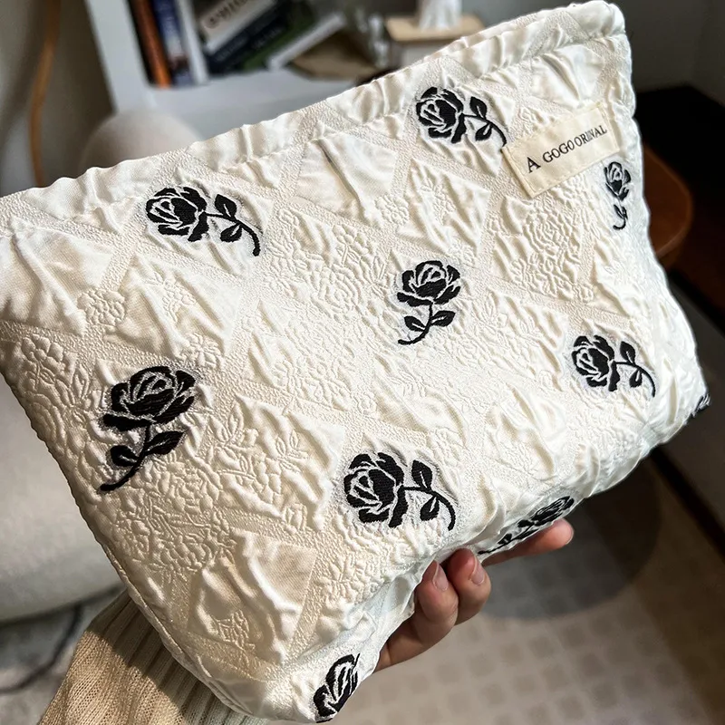 Boniu Polyester Makeup Bag Regular Women's White-2