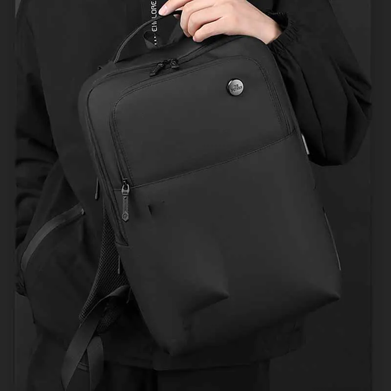Boniu Water Repellent 900D Membrana Dermalis Backpack Men's Black/Gray/Dark Blue-1