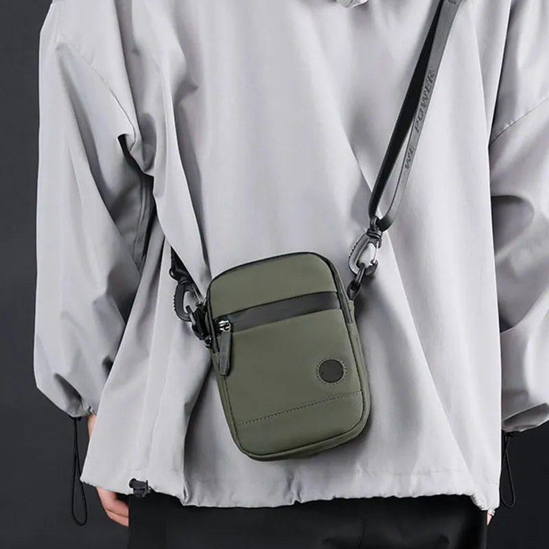 Boniu Nylon Fabric Shoulder Bag Men's Multicolor-5