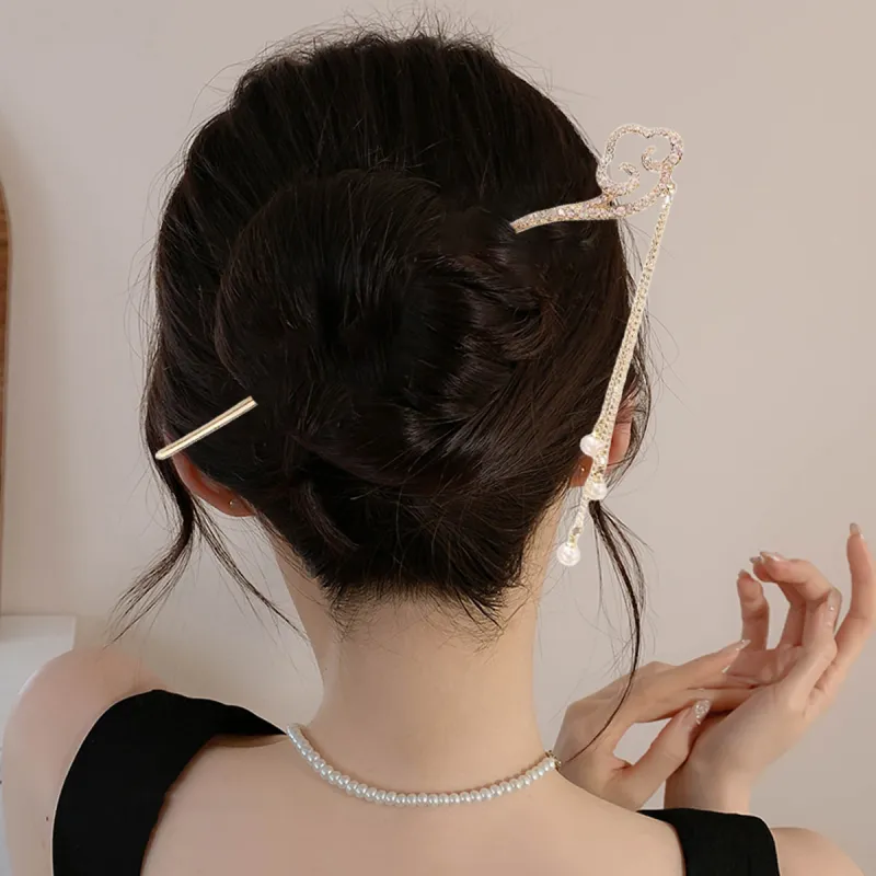 Connect The Past And The Present. Alloy Hairpins Women's-1