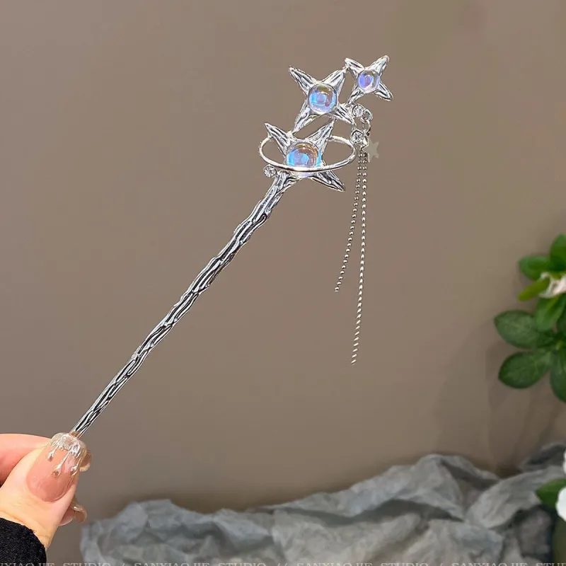 Connect The Past And The Present. Alloy Hairpins Women's-3