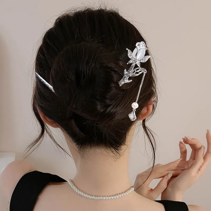 Connect The Past And The Present. Alloy Hairpins Women's-1