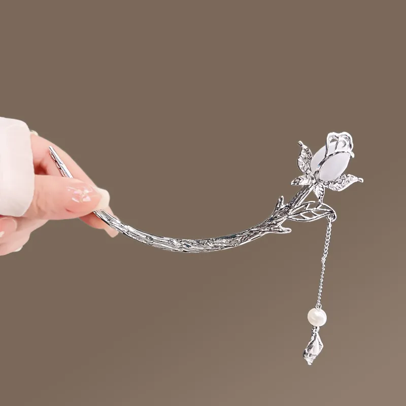 Connect The Past And The Present. Alloy Hairpins Women's-3