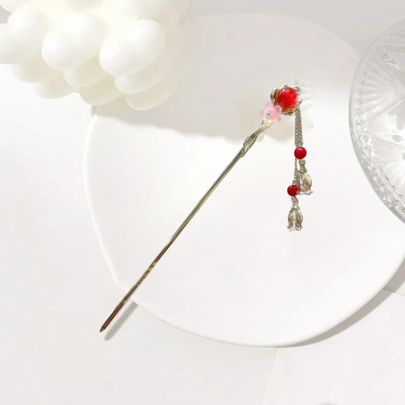 Connect The Past And The Present. Alloy Hairpins Women's-2