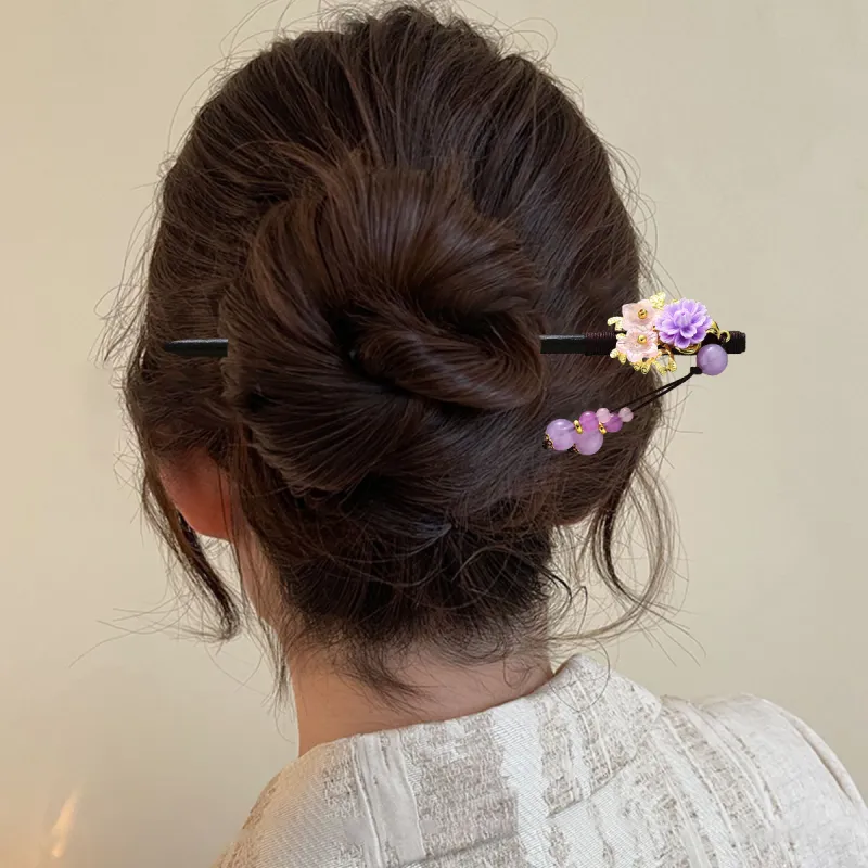 Connect The Past And The Present. Wooden Hairpins Women's-1
