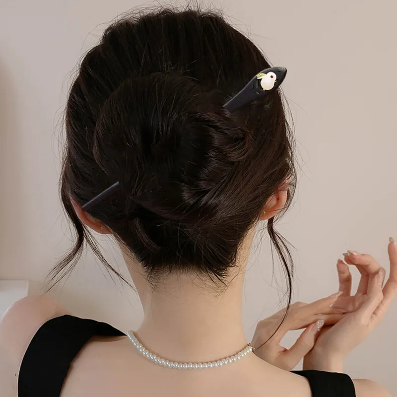 Connect The Past And The Present. Wooden Hairpins Women's-1