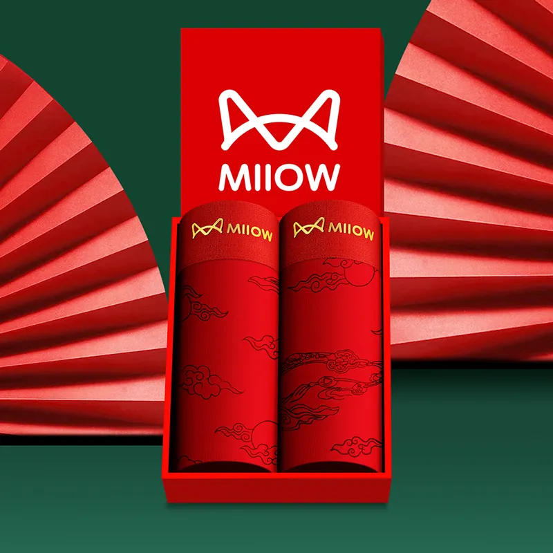 MIIOW Honmei Honmei Series Underpants Men's Combo Set China Red-10