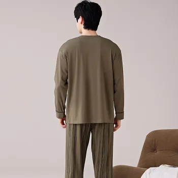 MIIOW Pajama Set Men's Dark Brown