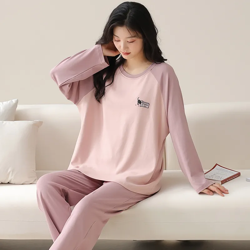 MIIOW Pajama Set Women's Pink Purple-7