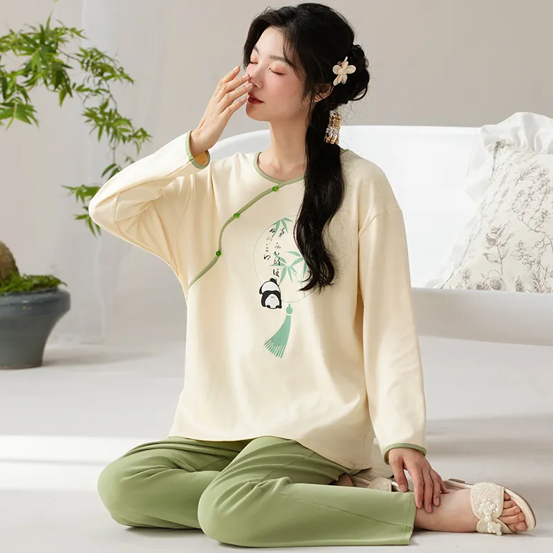 MIIOW Pajama Set Women's Apricot-3