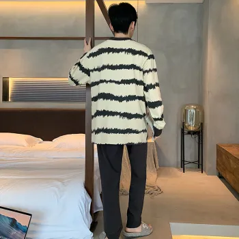 MIIOW Pajama Set Men's Wave Pattern
