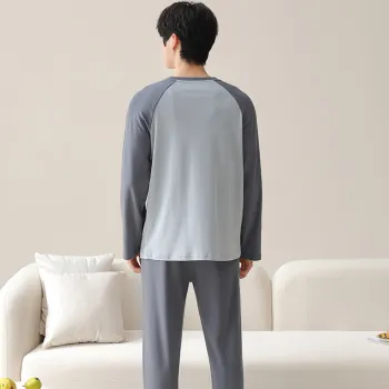 MIIOW Pajama Set Men's Blue Gray