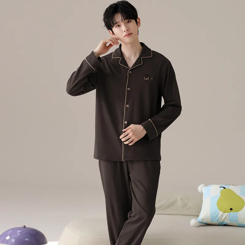 MIIOW Pajama Set Men's Dark Gray-6