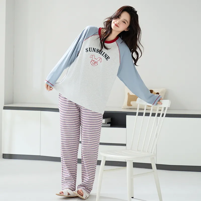 MIIOW Pajama Set Women's Cartoon Rabbit-3