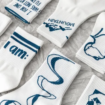MIIOW Mid-Calf Socks Men 5 Pack