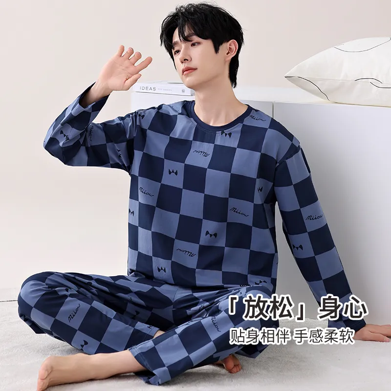 MIIOW Pajama Set Men's Royal Blue-6
