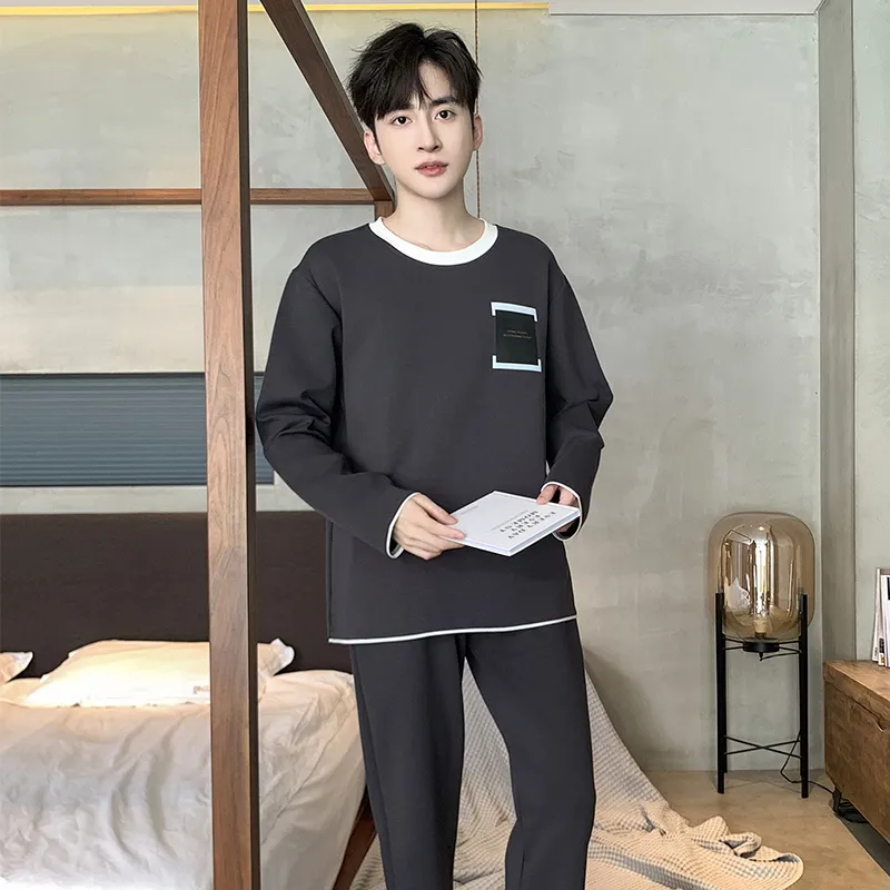 MIIOW Pajama Set Men's Dark Gray-1