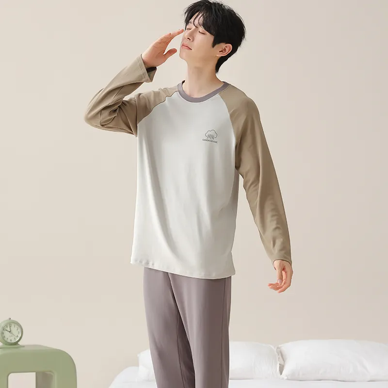 MIIOW Pajama Set Men's Gray Brown-7