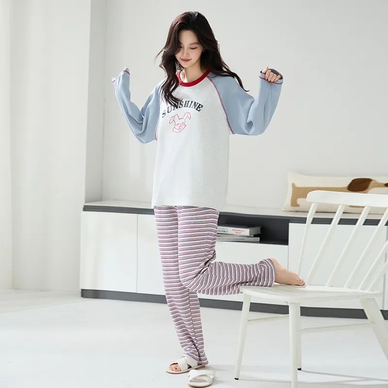 MIIOW Pajama Set Women's Cartoon Rabbit-4