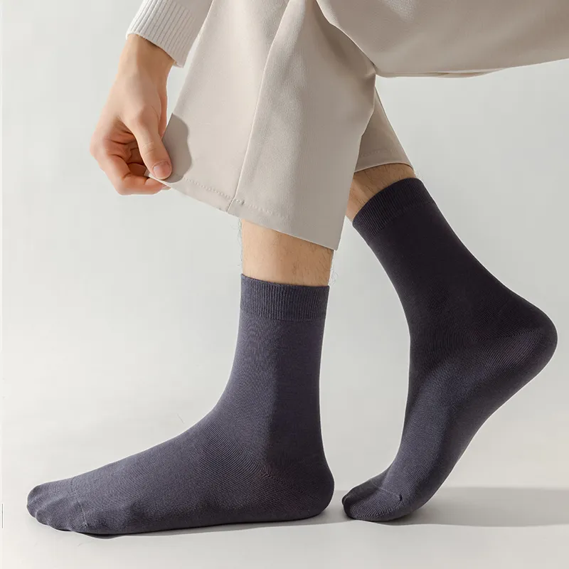 MIIOW Mid Calf Socks Men 5 Pack-5