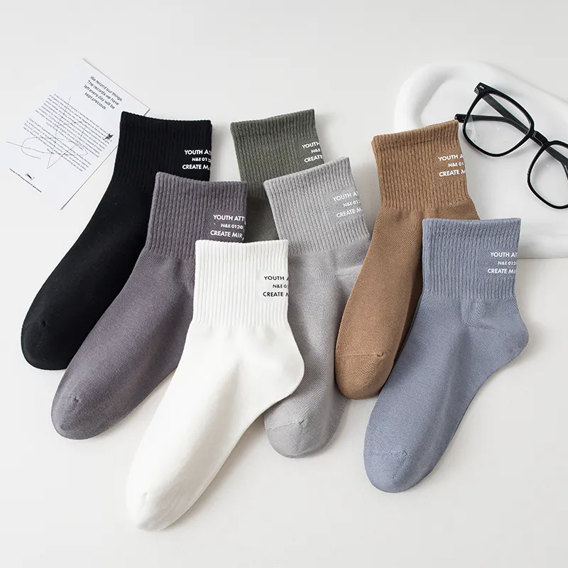 MIIOW Mid Calf Socks Men Shopping Bag 5 Pack-1