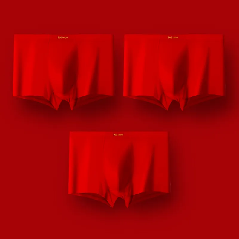 MIIOW Honmei Honmei Series Underpants Men's Combo Set Red-7
